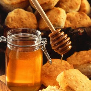 honey, cookies, biscuits