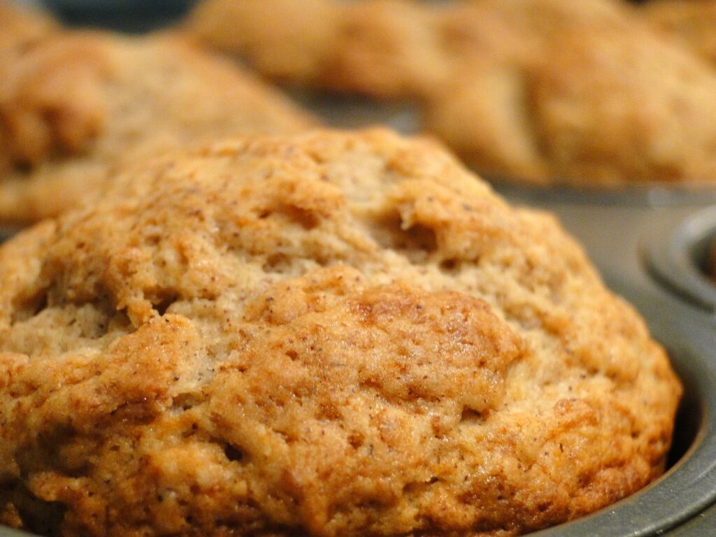 muffin, baked, pan