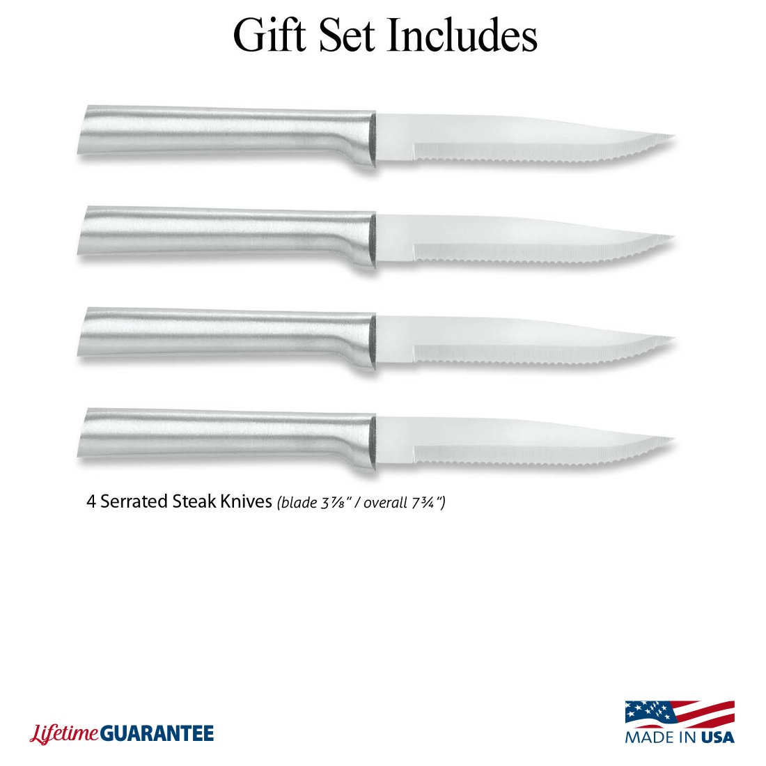 Rada Serrated Steak Knife Set (4) - Image 4