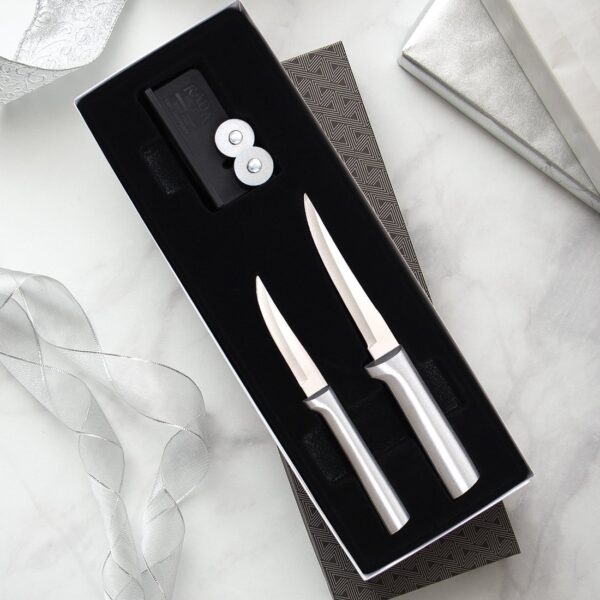 Rada Paring Knives & Sharpener Set - Image 2