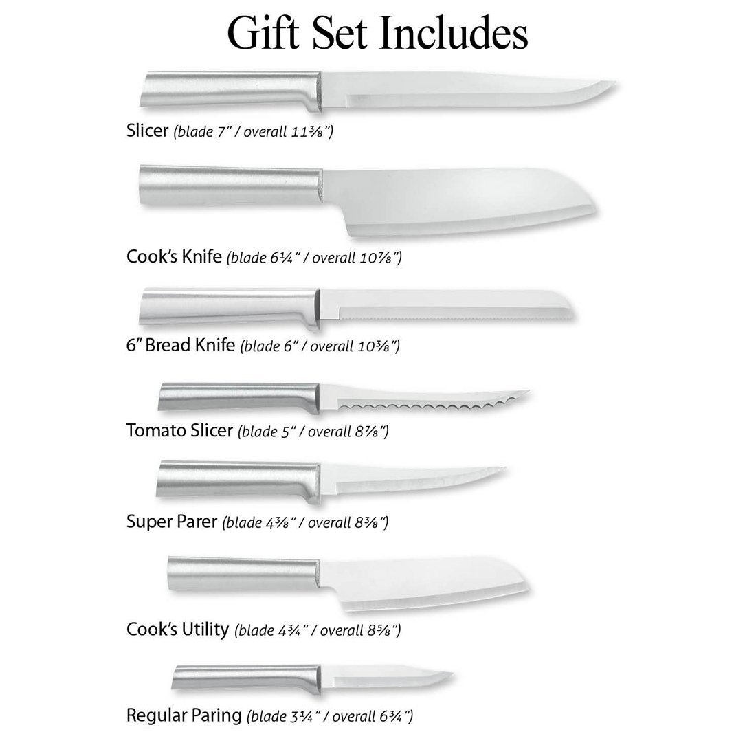 Rada Cutlery W240 Cook's Utility Knife – 4-Inch Blade, Black Handle, Made In USA
