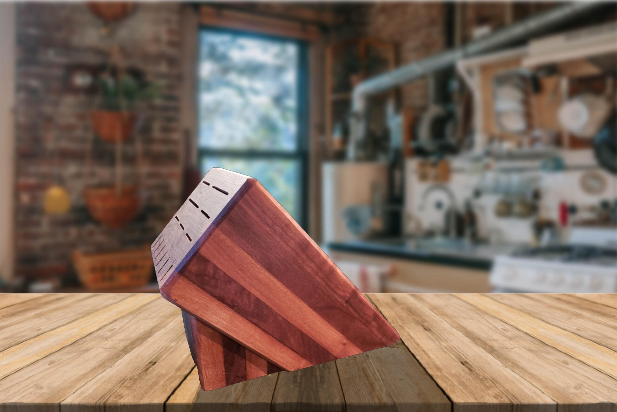 Walnut Knife Block - Custom Made