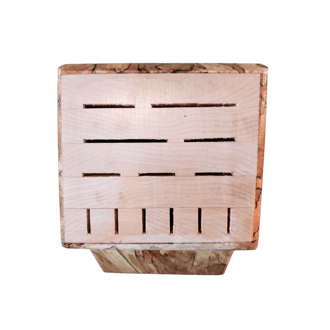 Essential Maple / Spalted Maple Knife Block Set - Image 4